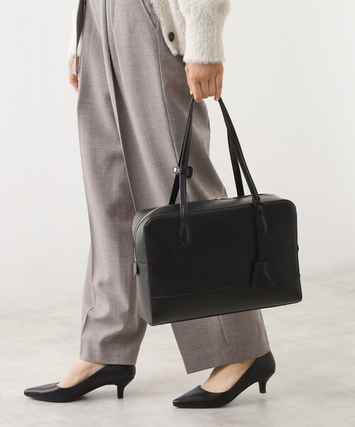 THE SHOP TK (ザ ショップ ティーケー )の「スクエアボストンバッグ(ボストンバッグ・レディース・ブラック/ブラウン系・00)」の11枚目の写真