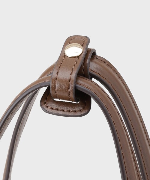 THE SHOP TK (ザ ショップ ティーケー )の「スクエアボストンバッグ(ボストンバッグ・レディース・ブラック/ブラウン系・00)」の6枚目の写真