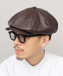 Ruben（ルーベン）の「レザー調 ボリューム キャスケット（キャスケット）」