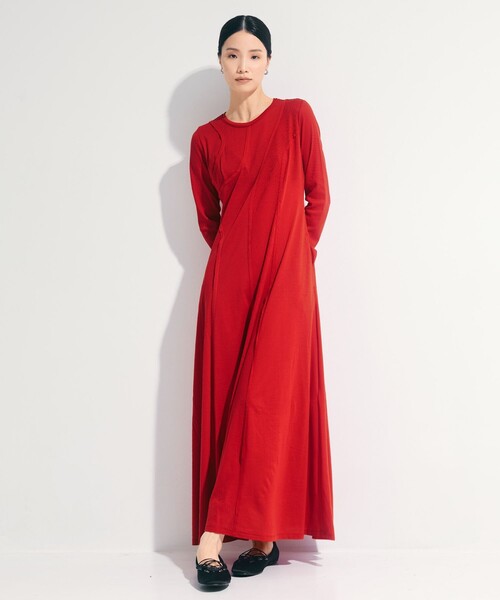 STUDIOUS/ステュディオス】Deconstructed Jersey Dress/デコンストラク