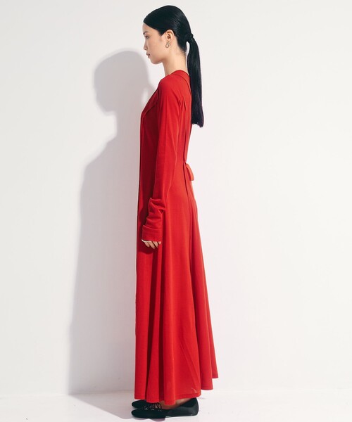 STUDIOUS(ステュディオス)の「【STUDIOUS/ステュディオス】Deconstructed Jersey Dress/デコンストラクテッドジャージードレス/ワンピース(ワンピース・レディース・ダークグレー/レッド/ミント・1/2)」の14枚目の写真