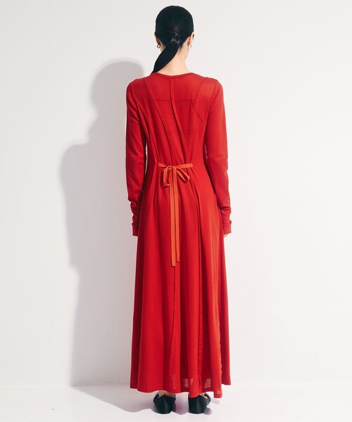 STUDIOUS(ステュディオス)の「【STUDIOUS/ステュディオス】Deconstructed Jersey Dress/デコンストラクテッドジャージードレス/ワンピース(ワンピース・レディース・ダークグレー/レッド/ミント・1/2)」の15枚目の写真