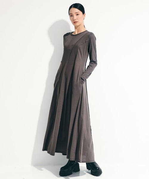 STUDIOUS/ステュディオス】Deconstructed Jersey Dress/デコンストラク