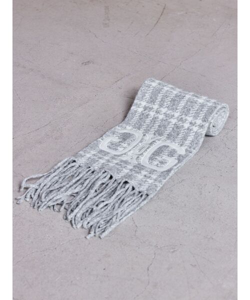 GYDA(ジェイダ)の「Symmetry GYDA originalマフラー(マフラー・レディース・その他2/その他1/ブラック/グレー/その他・FREE)」の4枚目の写真