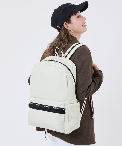 LeSportsac(レスポートサック)の「CLASSIC EVERYDAY BP スペクテイターサンドバー/ブラック(バックパック/リュック・レディース・ホワイト・FREE)」の1枚目の写真