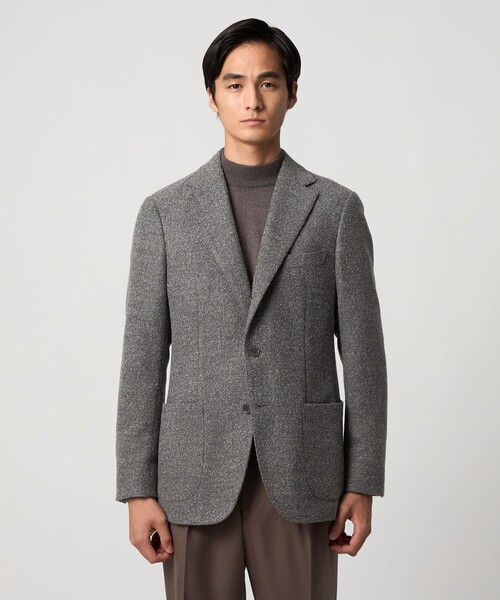 UNITED ARROWS(ユナイテッドアローズ)の「DI PRAY ブークレ シングル 3ボタン テーラードジャケット C‐MODEL(テーラードジャケット・メンズ・グレー系・48/46/44/50)」の5枚目の写真