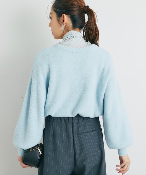 un dix cors（アンディコール）の「《リラクシーな着心地》シアーフライスタートルネック（Tシャツ/カットソー・レディース・イエロー/ブラック/サックスブルー/オフホワイト・FREE）」の14枚目の写真