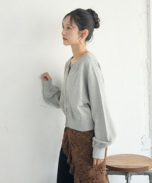 RETRO GIRL(レトロガール)の「【セットアップ対応】WZIPスウェット(スウェット・レディース・ブラウン/ライトグレー/チャコールグレー・FREE)」の17枚目の写真