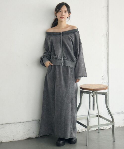 RETRO GIRL(レトロガール)の「【セットアップ対応】WZIPスウェット(スウェット・レディース・ブラウン/ライトグレー/チャコールグレー・FREE)」の19枚目の写真