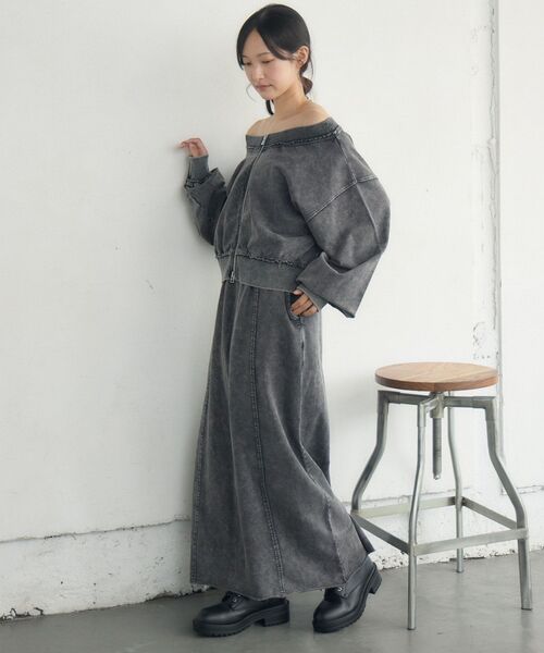 RETRO GIRL(レトロガール)の「【セットアップ対応】WZIPスウェット(スウェット・レディース・ブラウン/ライトグレー/チャコールグレー・FREE)」の22枚目の写真