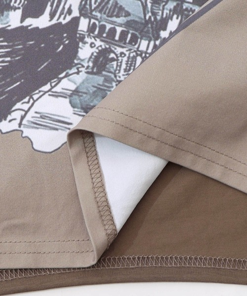 iS ScoLar 553239：不思議な街柄タック入りワンピース iS ScoLar（イズスカラー） ワンピース 553239：不思議な街柄タック