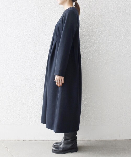 セール】SHIPS any: エア ニードル クルーネック タック フレア