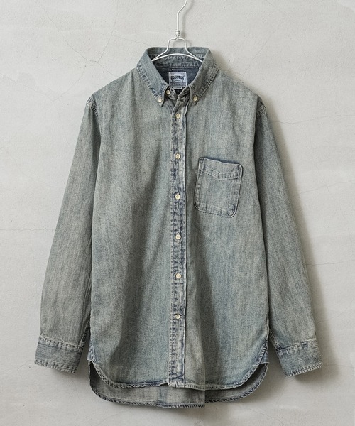 HOUSTON（ヒューストン）の「HOUSTON 41256 DENIM BD SHIRT（シャツ/ブラウス・メンズ・インディゴブルー/ブルー系その他/ブルー系その他2・L/XL/XXL/M）」の3枚目の写真