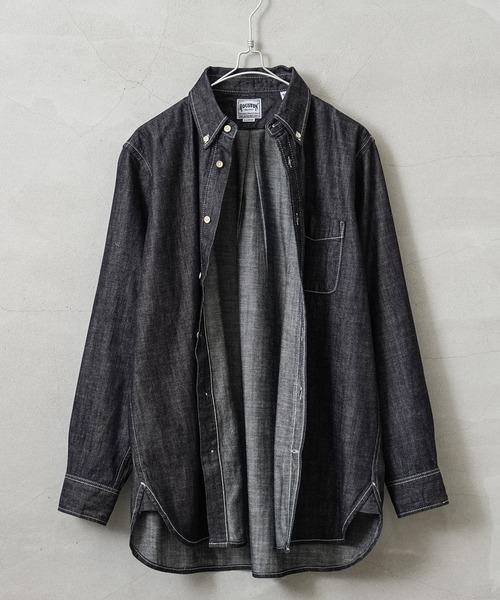 HOUSTON（ヒューストン）の「HOUSTON 41256 DENIM BD SHIRT（シャツ/ブラウス・メンズ・インディゴブルー/ブルー系その他/ブルー系その他2・L/XL/XXL/M）」の5枚目の写真