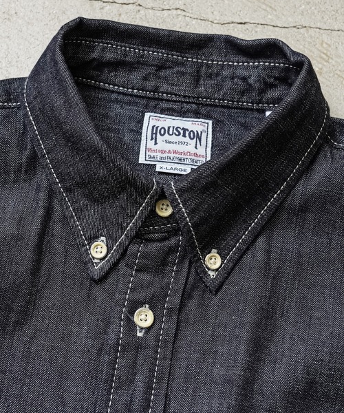 HOUSTON（ヒューストン）の「HOUSTON 41256 DENIM BD SHIRT（シャツ/ブラウス・メンズ・インディゴブルー/ブルー系その他/ブルー系その他2・L/XL/XXL/M）」の13枚目の写真
