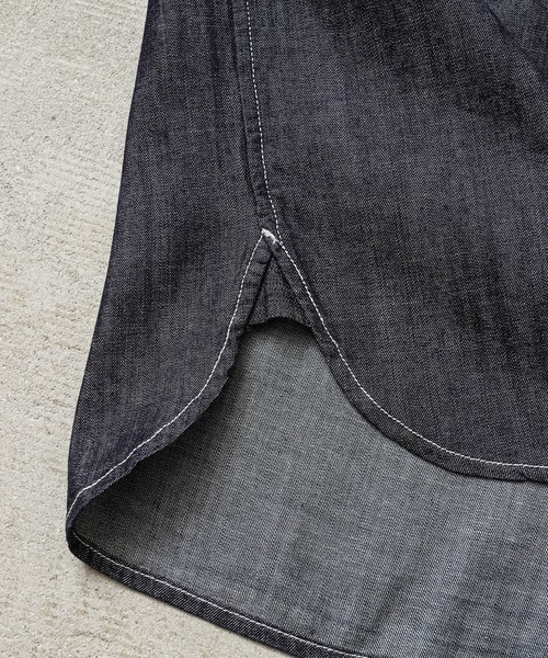 HOUSTON（ヒューストン）の「HOUSTON 41256 DENIM BD SHIRT（シャツ/ブラウス・メンズ・インディゴブルー/ブルー系その他/ブルー系その他2・L/XL/XXL/M）」の14枚目の写真