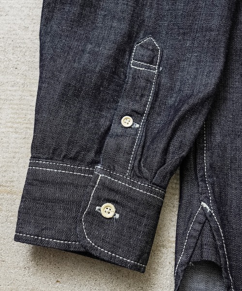 HOUSTON（ヒューストン）の「HOUSTON 41256 DENIM BD SHIRT（シャツ/ブラウス・メンズ・インディゴブルー/ブルー系その他/ブルー系その他2・L/XL/XXL/M）」の15枚目の写真
