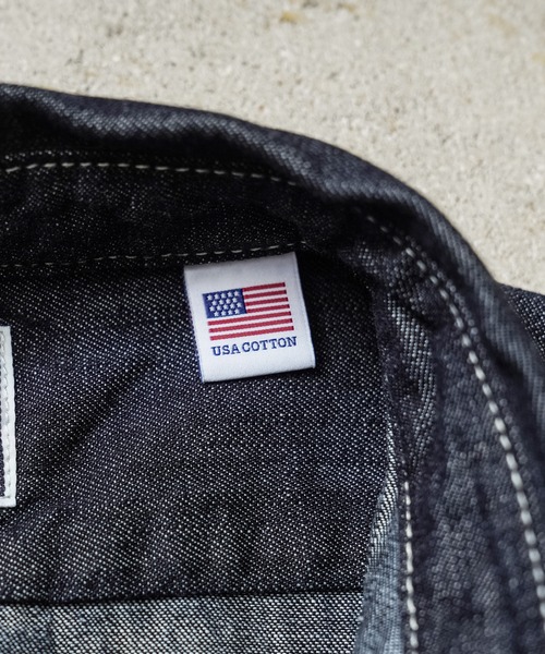 HOUSTON（ヒューストン）の「HOUSTON 41256 DENIM BD SHIRT（シャツ/ブラウス・メンズ・インディゴブルー/ブルー系その他/ブルー系その他2・L/XL/XXL/M）」の16枚目の写真