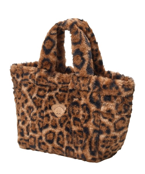 BILLABONG(ビラボン)の「BILLABONG レディース FUR MINI TOTE BAG トートバッグ 【2025年秋冬モデル】 @autumn /ビラボンロゴワンポイントエコファーミニトートバッグ(トートバッグ・レディース・ホワイト/ブラック/ベージュ/ブラウン系その他・FREE)」の4枚目の写真