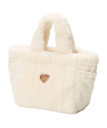 BILLABONG レディース FUR MINI TOTE BAG トートバッグ 【2025年秋冬モデル】 @autumn /ビラボンロゴワンポイントエコファーミニトートバッグ