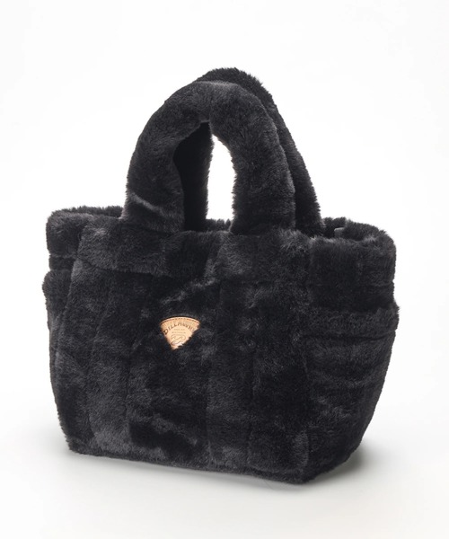 BILLABONG(ビラボン)の「BILLABONG レディース FUR MINI TOTE BAG トートバッグ 【2025年秋冬モデル】 @autumn /ビラボンロゴワンポイントエコファーミニトートバッグ(トートバッグ・レディース・ホワイト/ブラック/ベージュ/ブラウン系その他・FREE)」の5枚目の写真