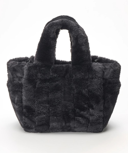 BILLABONG(ビラボン)の「BILLABONG レディース FUR MINI TOTE BAG トートバッグ 【2025年秋冬モデル】 @autumn /ビラボンロゴワンポイントエコファーミニトートバッグ(トートバッグ・レディース・ホワイト/ブラック/ベージュ/ブラウン系その他・FREE)」の6枚目の写真