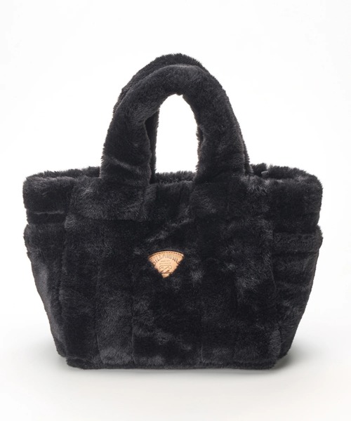 BILLABONG(ビラボン)の「BILLABONG レディース FUR MINI TOTE BAG トートバッグ 【2025年秋冬モデル】 @autumn /ビラボンロゴワンポイントエコファーミニトートバッグ(トートバッグ・レディース・ホワイト/ブラック/ベージュ/ブラウン系その他・FREE)」の7枚目の写真