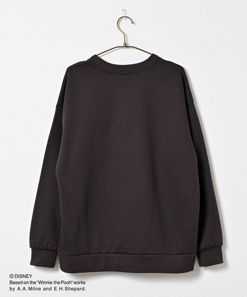 Honeys（ハニーズ）の「【ハニぽか】プーさん／ゆるトップス（スウェット・レディース・スミクロ/オートミール/杢グレー/スモーキーグリーン系・S/M/LL/L）」の20枚目の写真