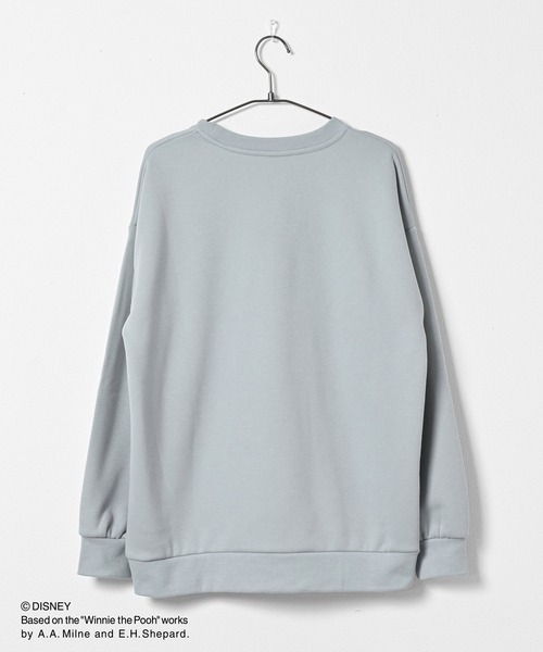 Honeys（ハニーズ）の「【ハニぽか】プーさん／ゆるトップス（スウェット・レディース・スミクロ/オートミール/杢グレー/スモーキーグリーン系・S/M/LL/L）」の16枚目の写真