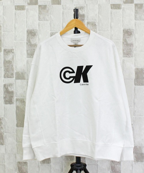 Calvin Klein(カルバン・クライン)の「CKJ PREMIUM TERRY LOGO GRAPHIC CN プレミアムテリーロゴグラフィッククルーネック スウェット(スウェット・メンズ・ホワイト/グレー・XL/L/M)」の3枚目の写真