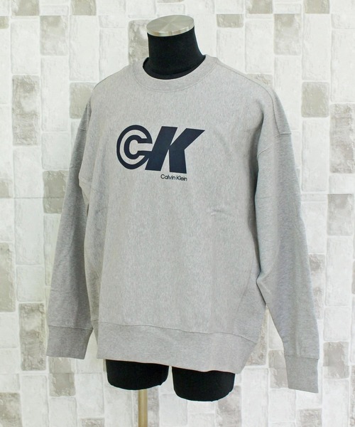 Calvin Klein(カルバン・クライン)の「CKJ PREMIUM TERRY LOGO GRAPHIC CN プレミアムテリーロゴグラフィッククルーネック スウェット(スウェット・メンズ・ホワイト/グレー・XL/L/M)」の8枚目の写真