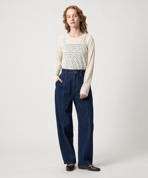 Steven Alan(スティーブンアラン)の「<Steven Alan>フラワーレース プルオーバー(Tシャツ/カットソー・レディース・オフホワイト・FREE)」の2枚目の写真