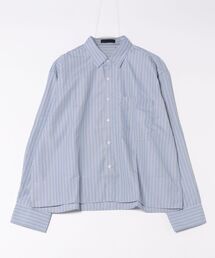 ankoROCK（アンコロック）の「a.p.o.v. -ankoROCK's select- ルーズ短丈ポリ生地ストライプシャツ（シャツ/ブラウス）」