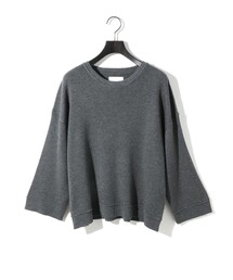 MIDIUMISOLID for Ladies リブピンタックプルオーバー