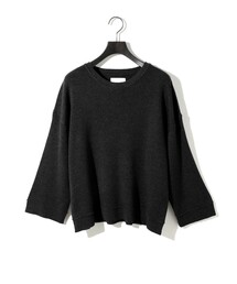 MIDIUMISOLID for Ladies リブピンタックプルオーバー