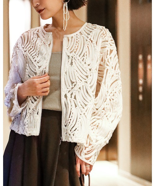 昼も夜も 日常も特別も 華やかカーデ