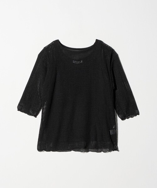 A DAY IN THE LIFE UNITED ARROWS（アデイインザライフユナイテッドアローズ）の「メッシュプルオーバー＋タンクトップ ＜A DAY IN THE LIFE＞（Tシャツ/カットソー・レディース・オフホワイト/ブラック/ベージュ・FREE）」の2枚目の写真