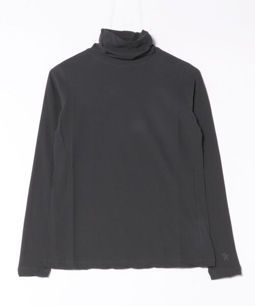 H.A.K(ハク)の「ウルティマコットン強撚天竺タートルカットソー(Tシャツ/カットソー・レディース・チャコール/ブラック/グレー/ホワイト・FREE)」の4枚目の写真