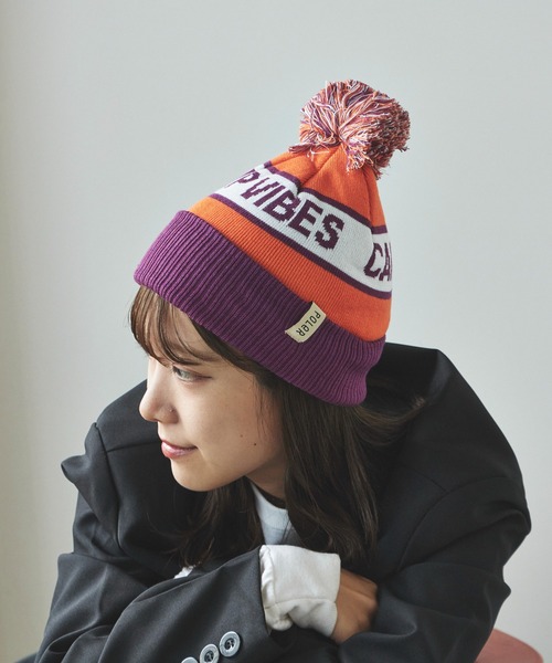 セール】POLeR/ポーラー GAS STATION BEANIE ボンボン付き Camp vibes