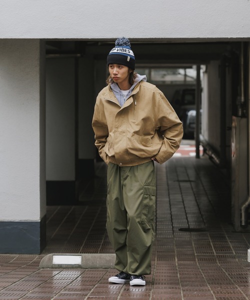 POLeR/ポーラー GAS STATION BEANIE ボンボン付き Camp vibes ニット帽