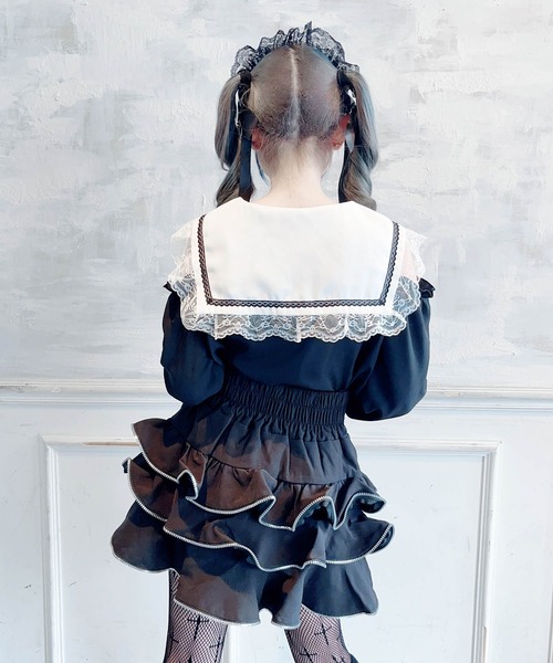 MA*RS（アメーバーマーズ）の「肩開きクロス刺繍ブラウス（シャツ/ブラウス・レディース・ブラック/ホワイト・FREE）」の6枚目の写真