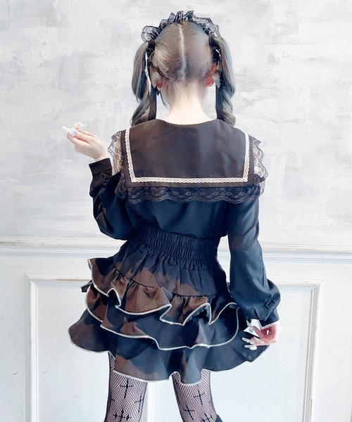MA*RS（アメーバーマーズ）の「肩開きクロス刺繍ブラウス（シャツ/ブラウス・レディース・ブラック/ホワイト・FREE）」の10枚目の写真