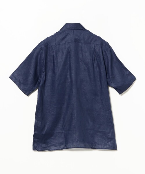 BEAMS F（ビームスエフ）の「CORDINGS / リネン ショートスリーブ シャツ（シャツ/ブラウス・メンズ・ネイビー/グレー・16/15 /14.5/15.5）」の12枚目の写真