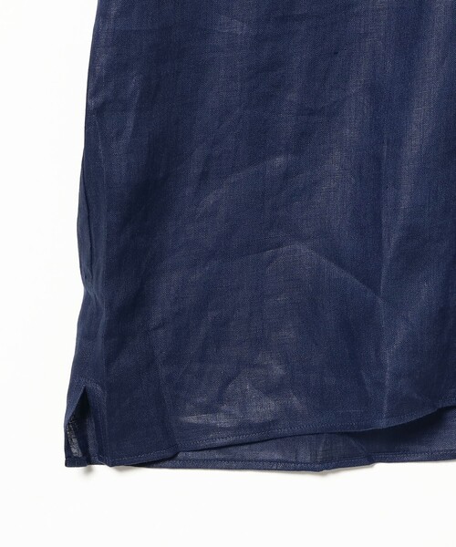 BEAMS F（ビームスエフ）の「CORDINGS / リネン ショートスリーブ シャツ（シャツ/ブラウス・メンズ・ネイビー/グレー・16/15 /14.5/15.5）」の16枚目の写真
