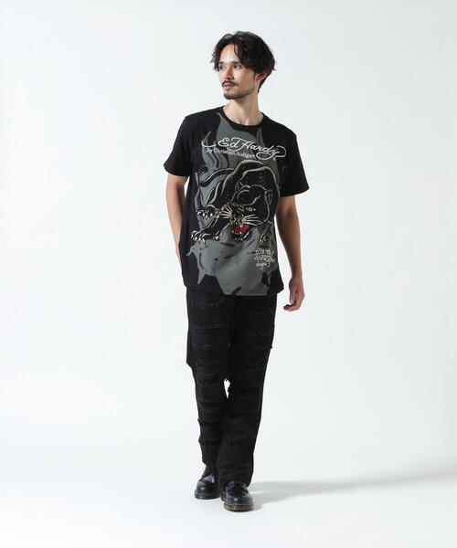 Ed Hardy（エドハーディー）の「Ed Hardy/エド ハーディー/EBKST SS TEE_LEO（Tシャツ/カットソー・メンズ・ブラック・L/M/XL）」の13枚目の写真