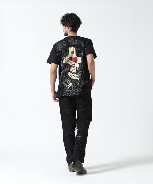 Ed Hardy（エドハーディー）の「Ed Hardy/エド ハーディー/EBKST SS TEE_LEO（Tシャツ/カットソー・メンズ・ブラック・L/M/XL）」の12枚目の写真