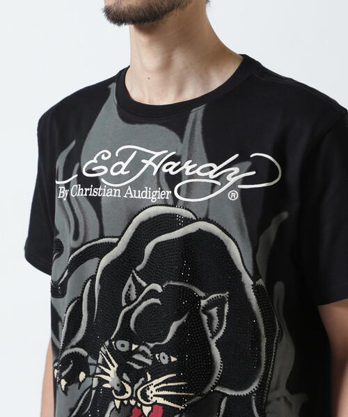 Ed Hardy/エド ハーディー/EBKST SS TEE_LEO（Tシャツ/カットソー