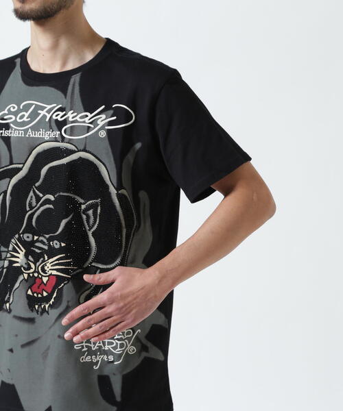 Ed Hardy（エドハーディー）の「Ed Hardy/エド ハーディー/EBKST SS TEE_LEO（Tシャツ/カットソー・メンズ・ブラック・L/M/XL）」の8枚目の写真