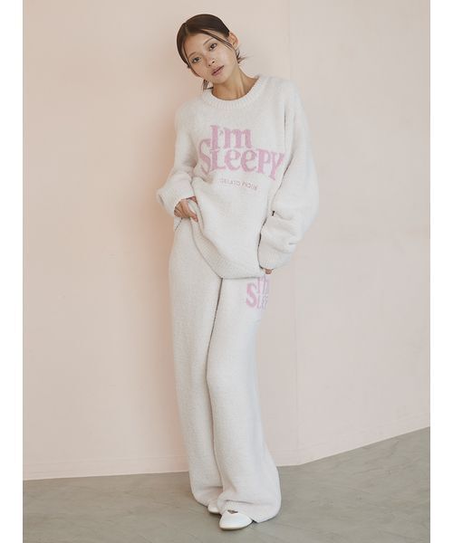 パウダースリーピーロゴジャガードプルオーバー＆ロングパンツセット