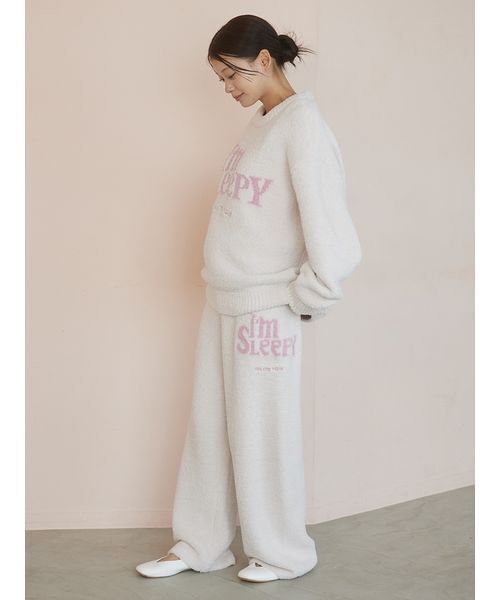パウダースリーピーロゴジャガードプルオーバー＆ロングパンツセット